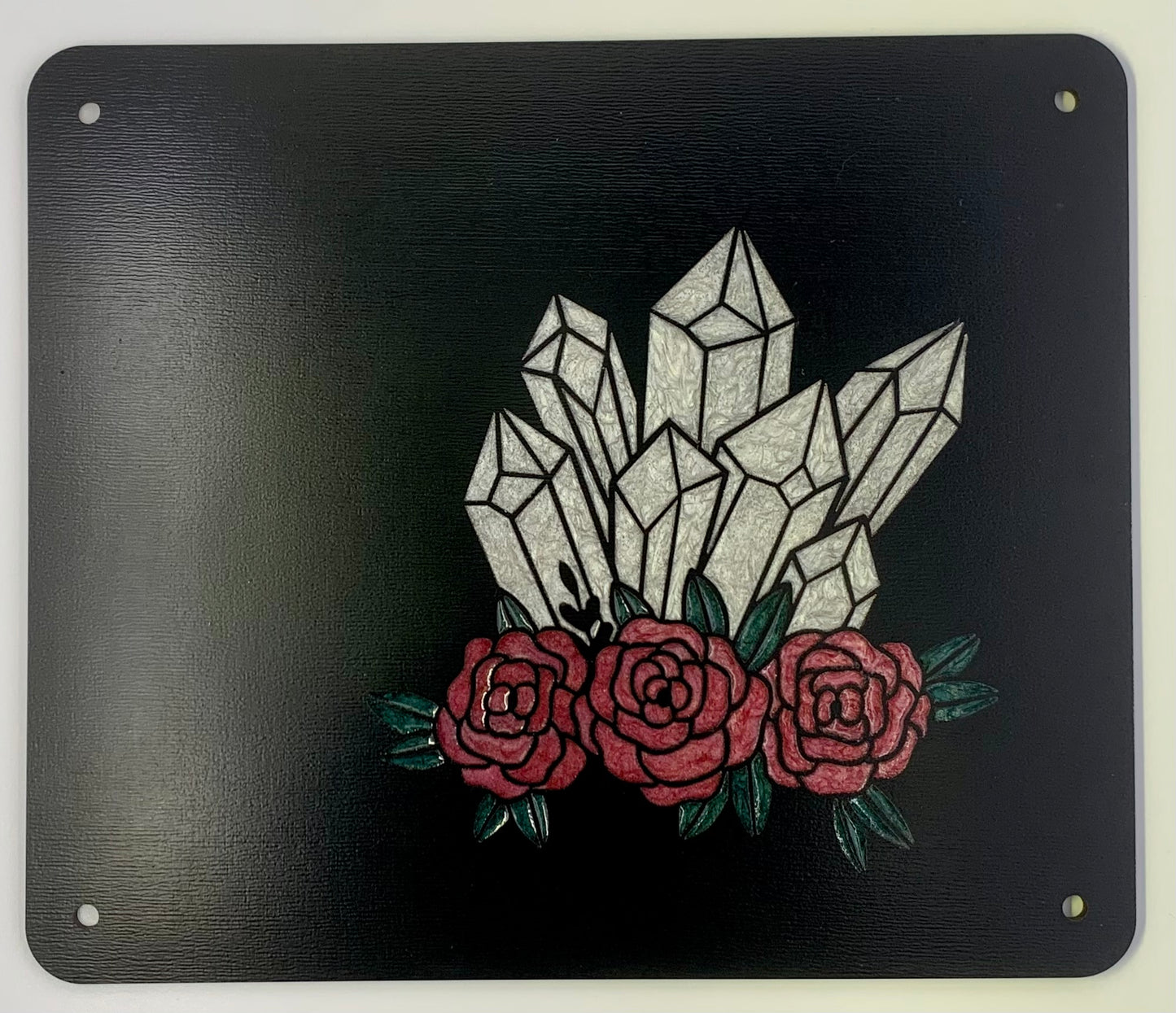 Crystals and roses